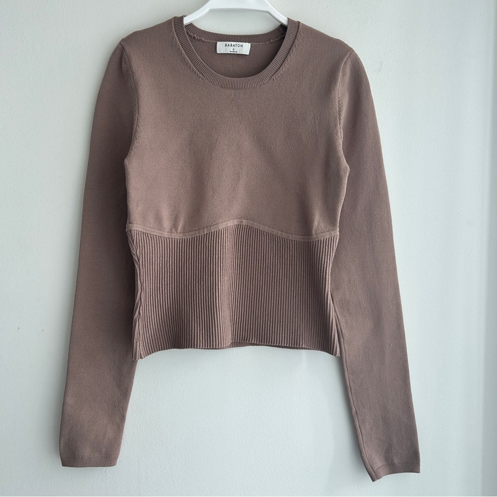 Babaton Sculpt Knit Empire Longsleeve - Picture 2 of 5
